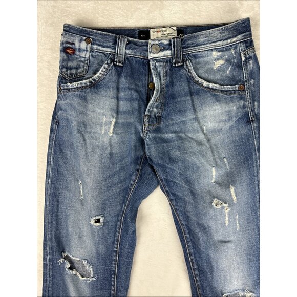 Energie Jean’session Worn Out & D-Stressed Kirk Mens 33 X 34 Straight Leg Jeans - Picture 2 of 10